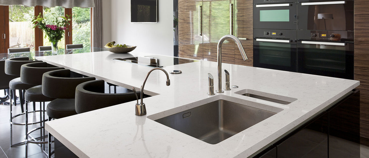 Quartz Worktop - Calacatta Sky