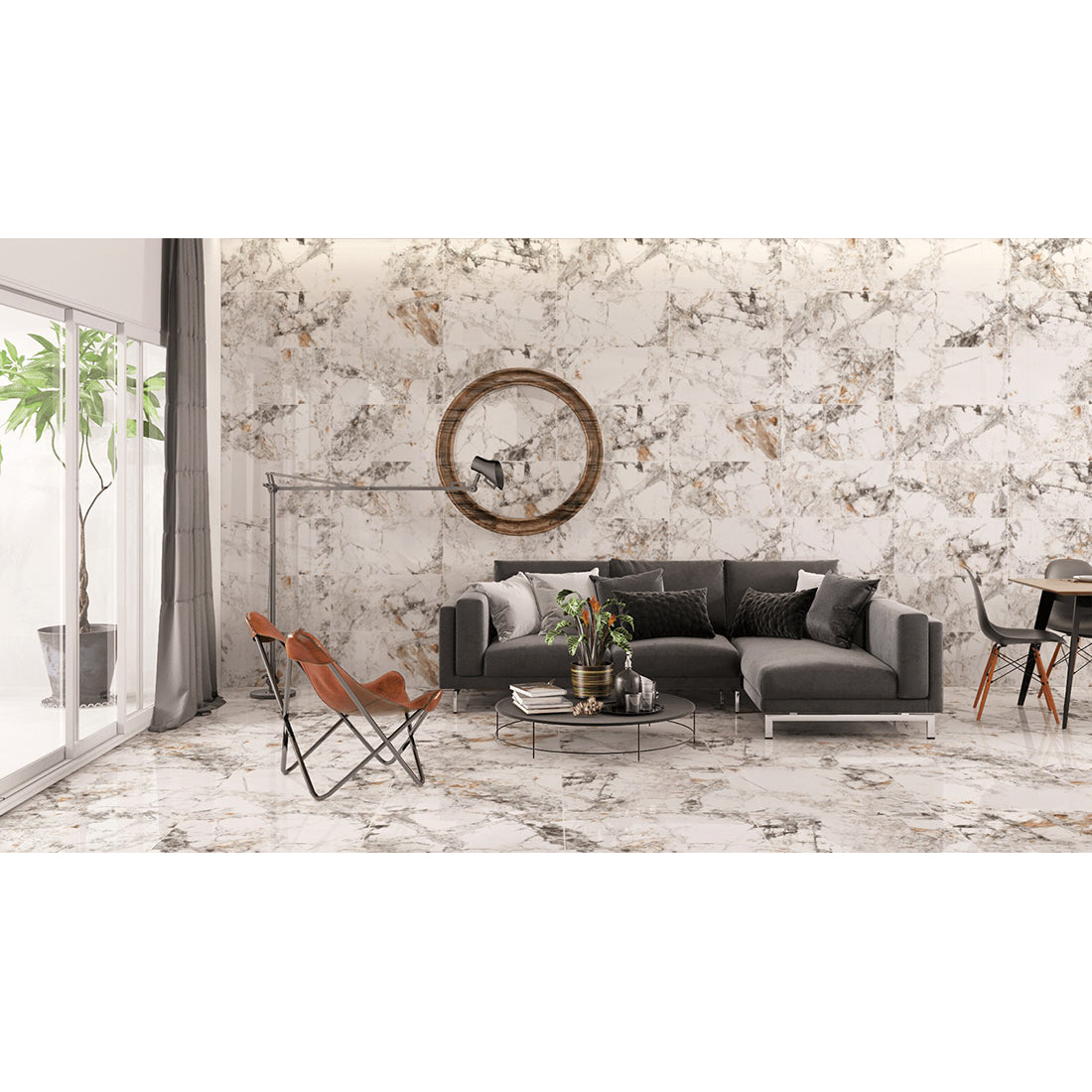 Zebra White Matt 60x60
